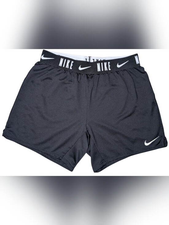 Nike Other - Nike Girls Black Athletic Shorts with Logo Waistband